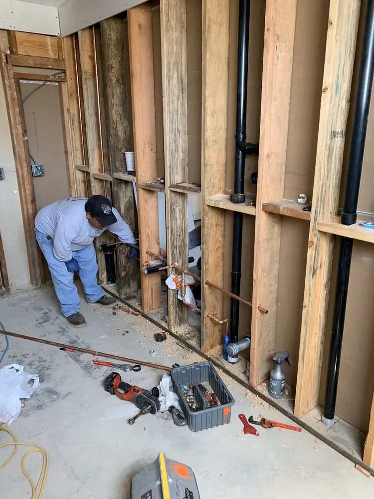 Commercial rough-in plumbing for Gas Line Repair in Corbett